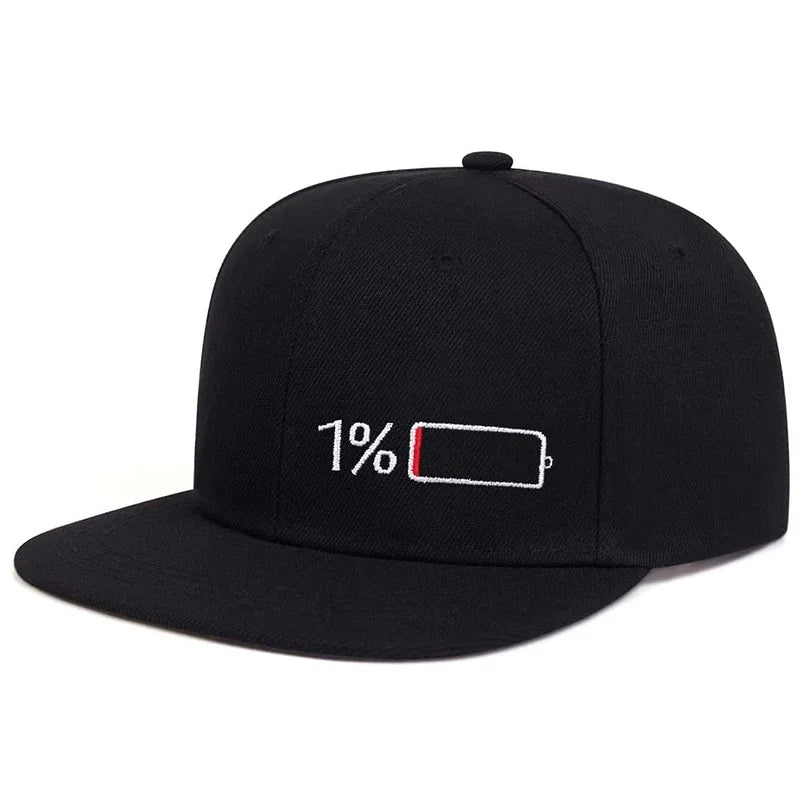 Battery Embroidered Hip-Hop Snapback