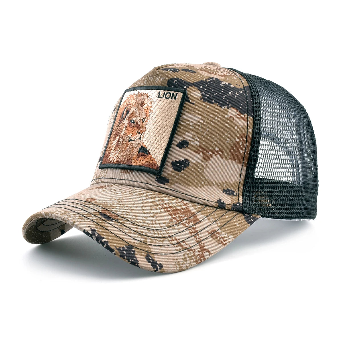 Camo Lion Trucker Cap