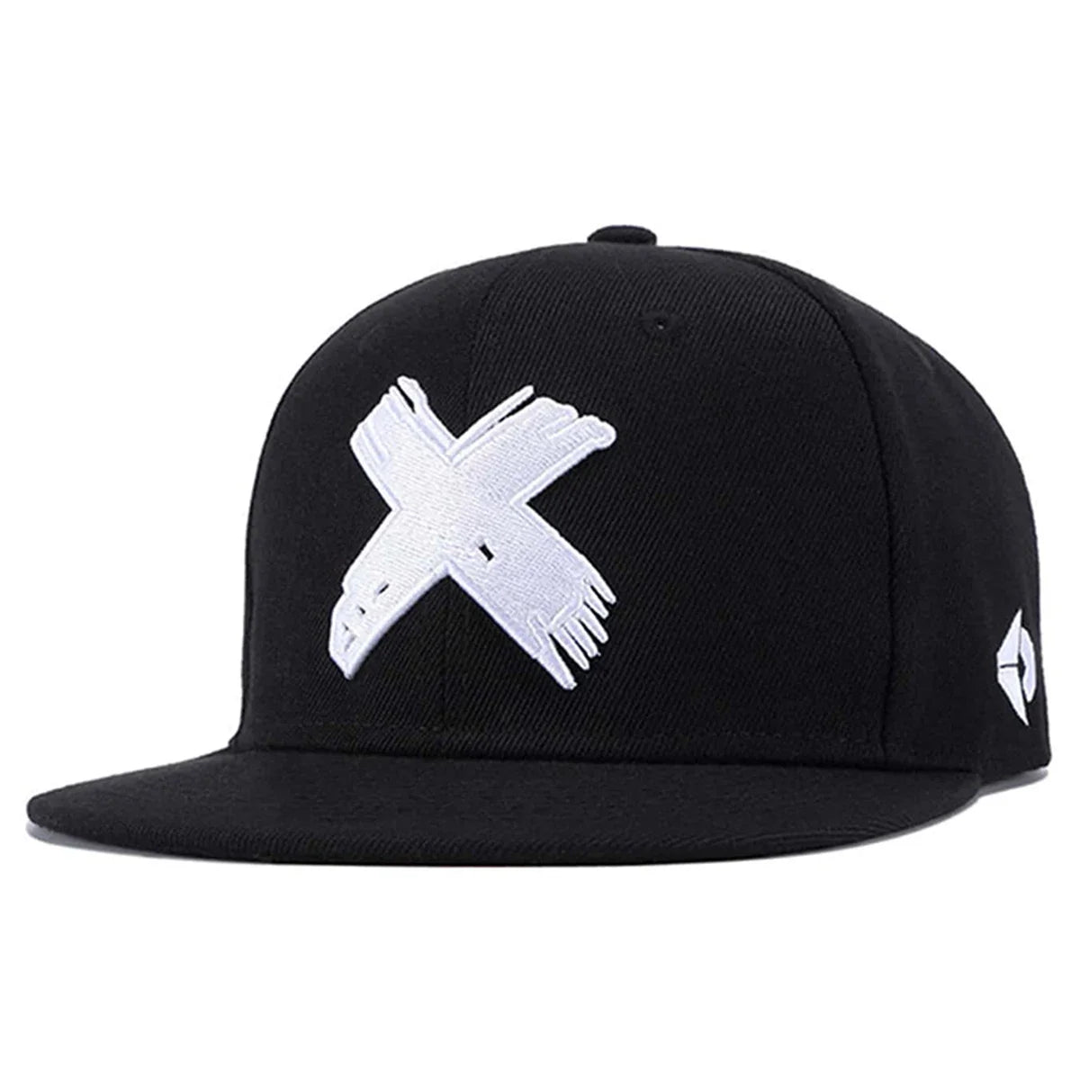 X Letter Embroidered Hip-Hop Snapback
