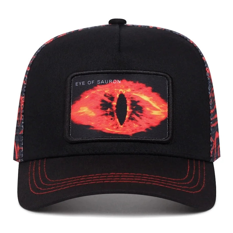 Cartoon Mesh Snapback Cap