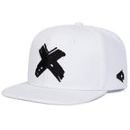 X Letter Embroidered Hip-Hop Snapback