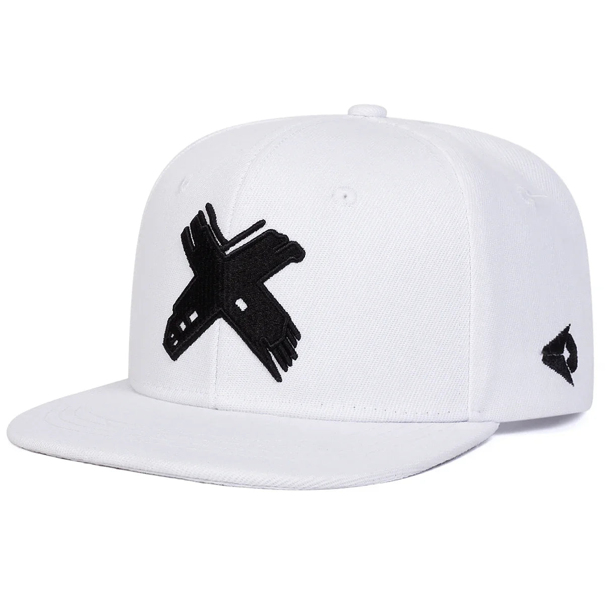 X Letter Embroidered Hip-Hop Snapback