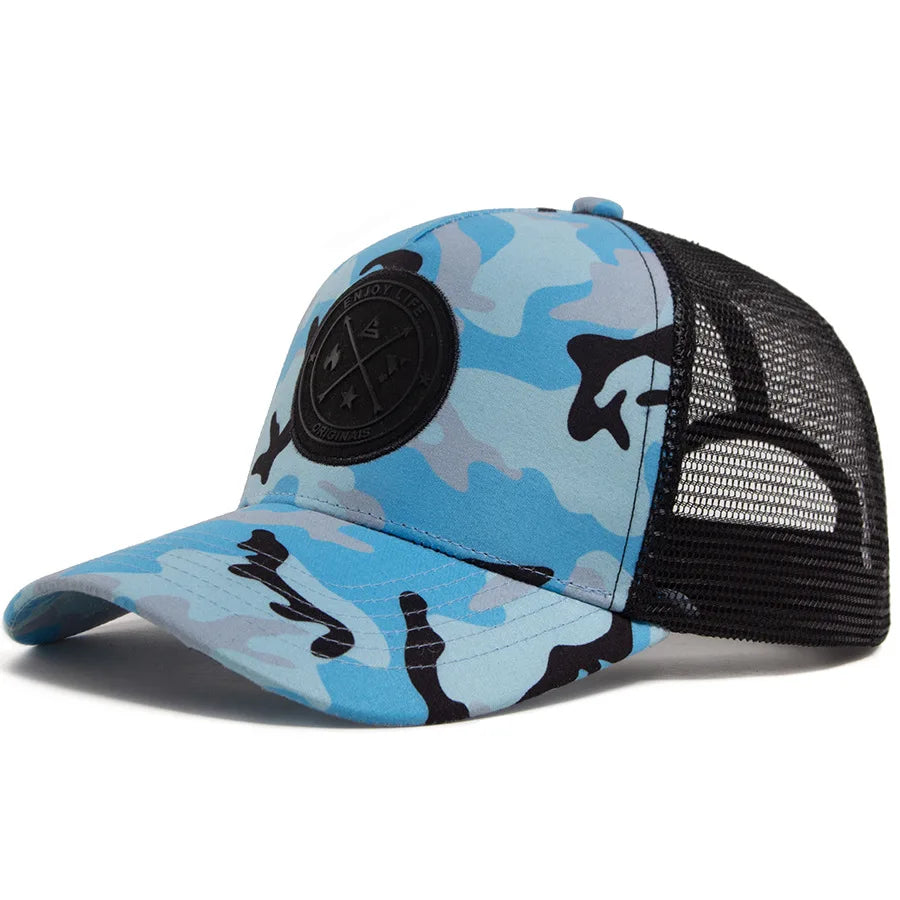 Enjoy Life Camo Snapback Cap