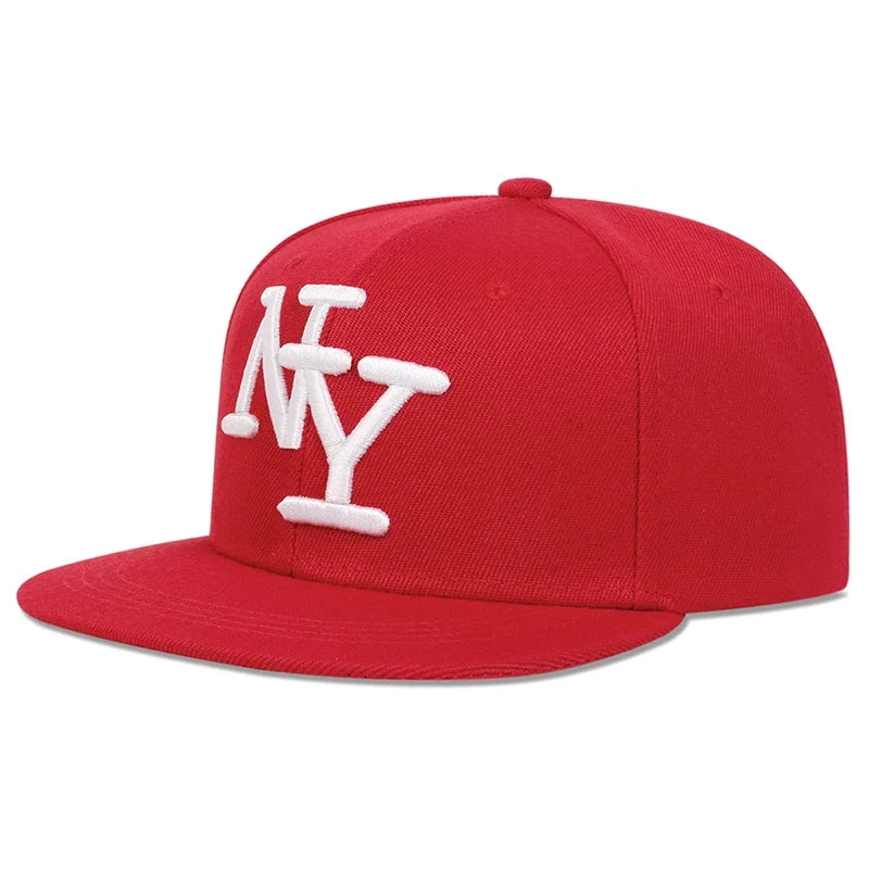 Letter Embroidered Hip-Hop Snapback