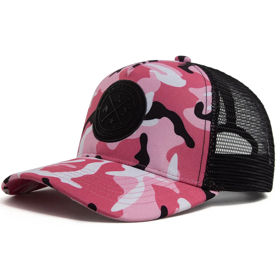 Enjoy Life Camo Snapback Cap