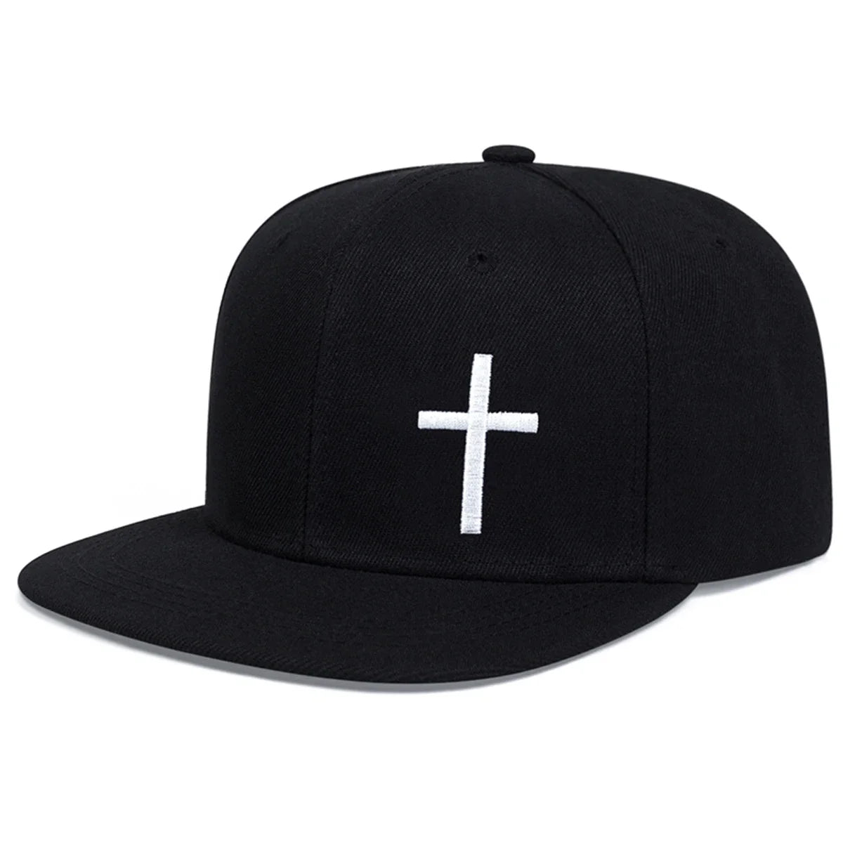 Cross Embroidered Hip-Hop Snapback