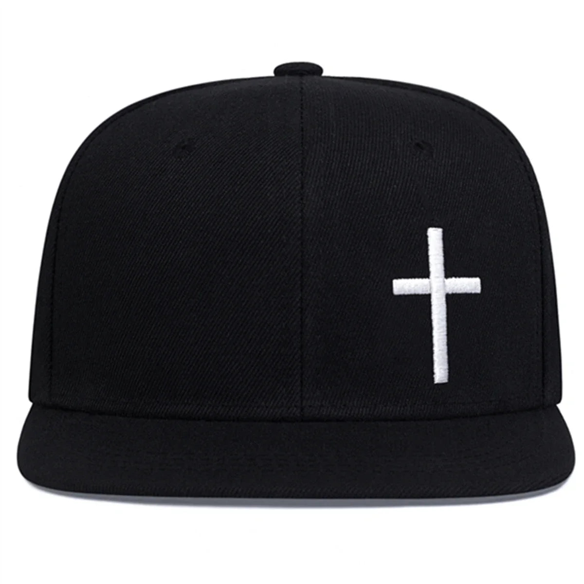 Cross Embroidered Hip-Hop Snapback