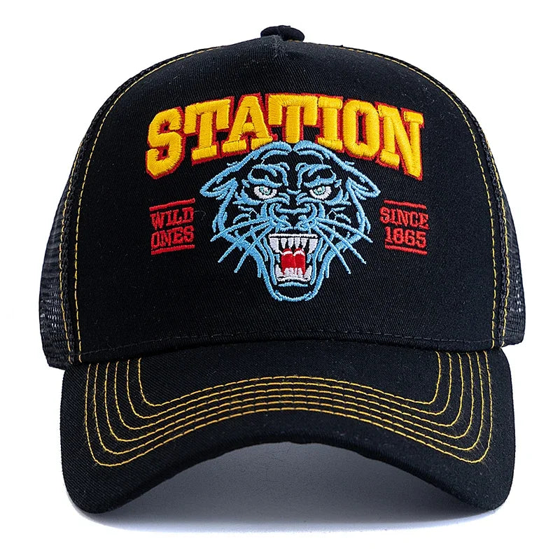 Tiger Head Trucker Cap