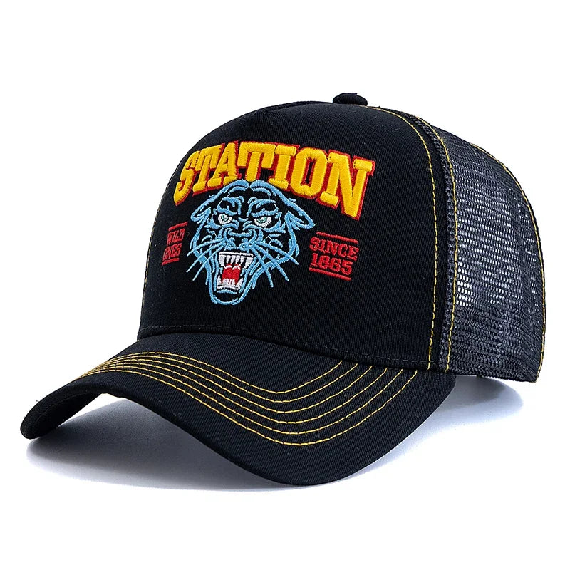 Tiger Head Trucker Cap