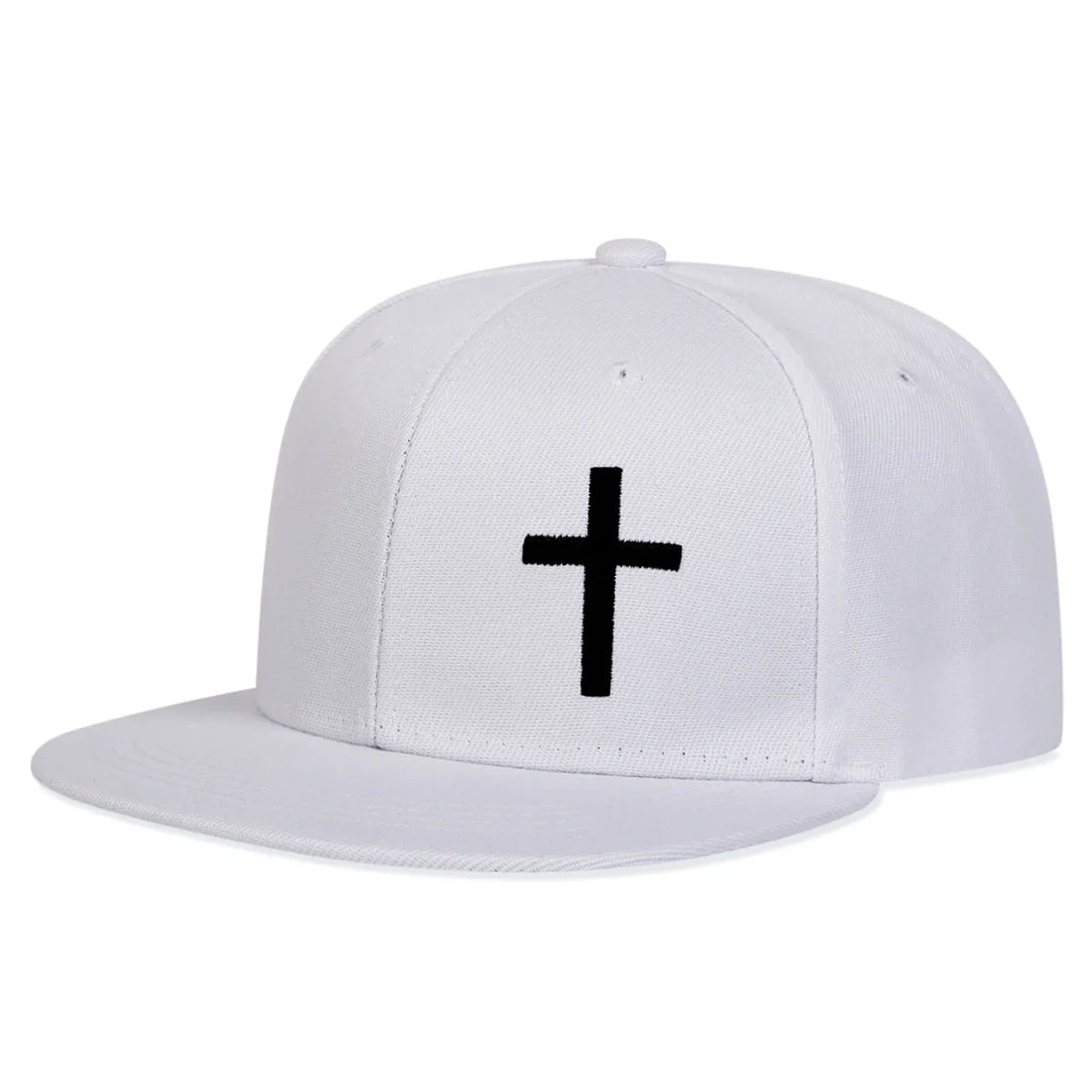Cross Embroidered Hip-Hop Snapback