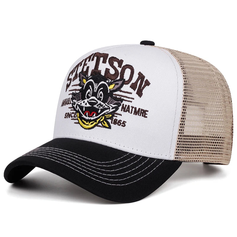 Cartoon Cat Trucker Cap