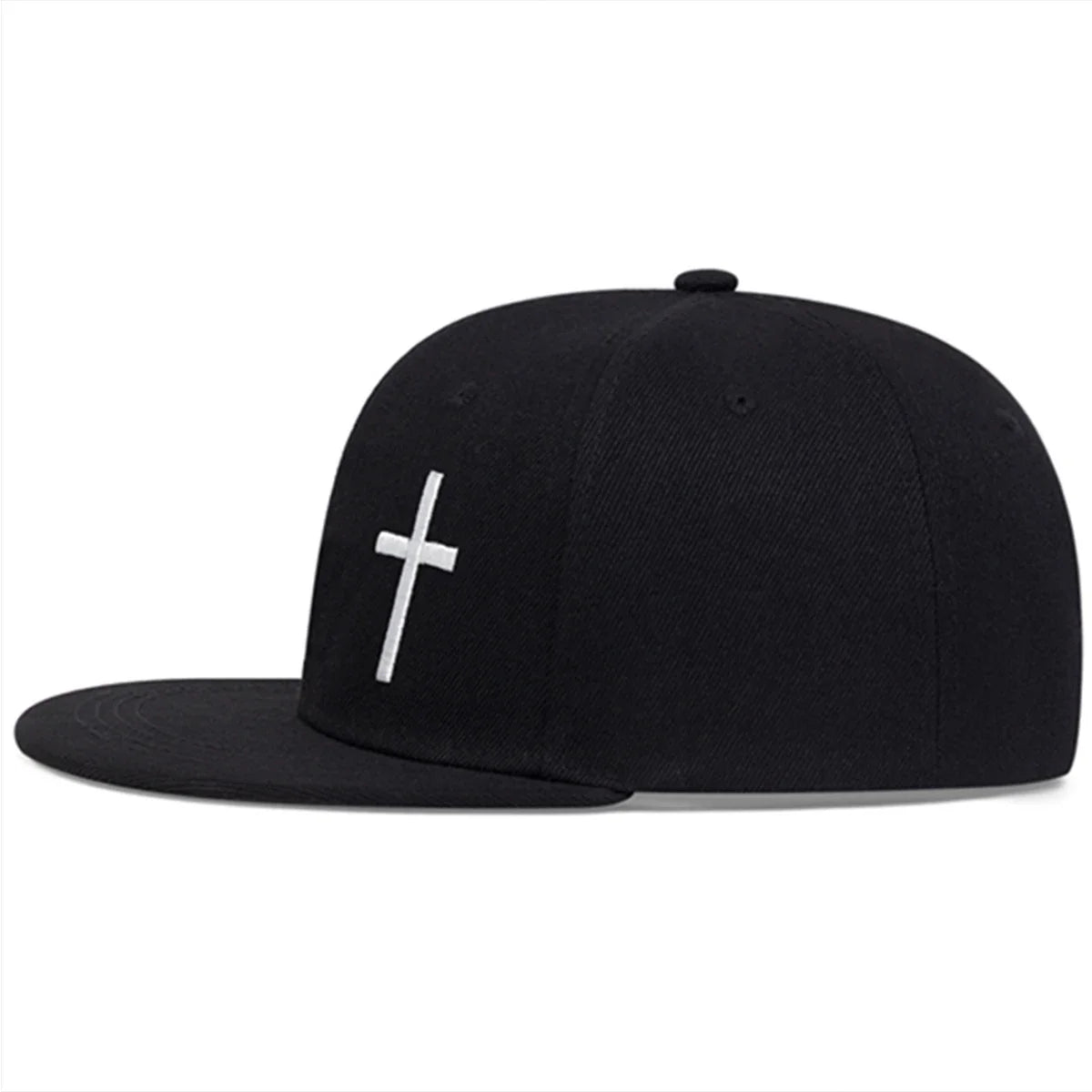 Cross Embroidered Hip-Hop Snapback