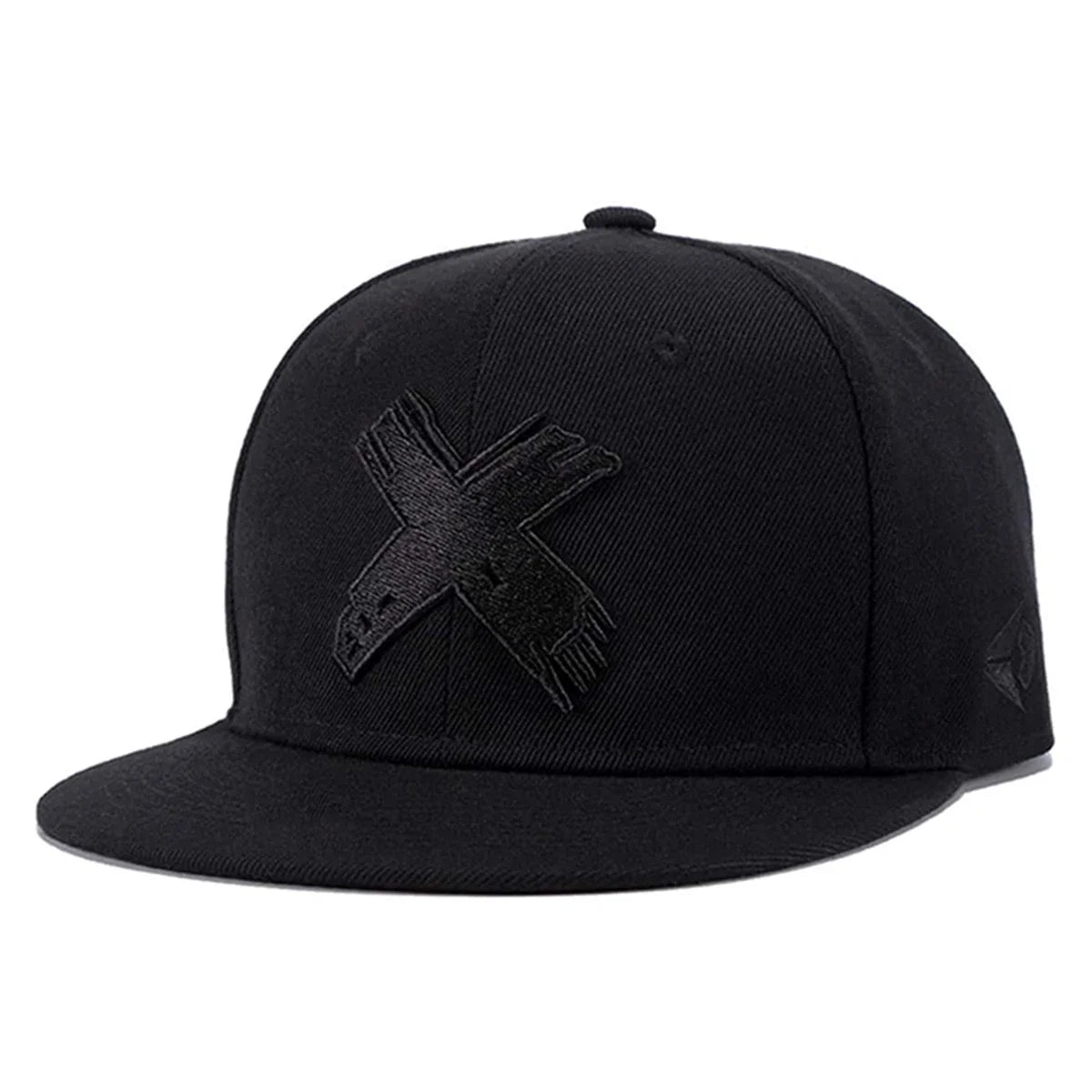 X Letter Embroidered Hip-Hop Snapback