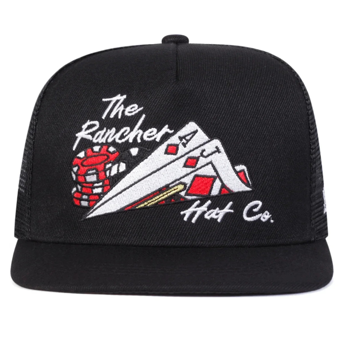 Poker Embroidered Mesh Snapback