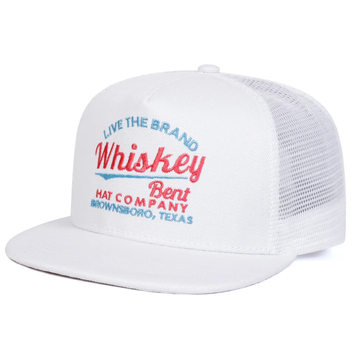 WHISKEY BENT Embroidered Mesh Snapback