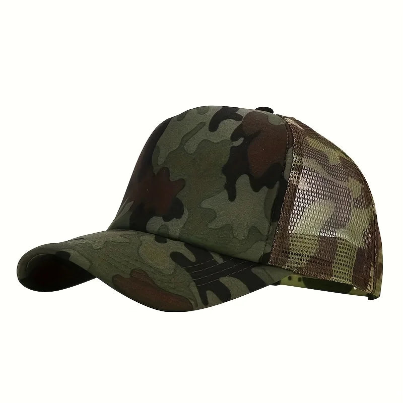 Camo Mesh Trucker Cap