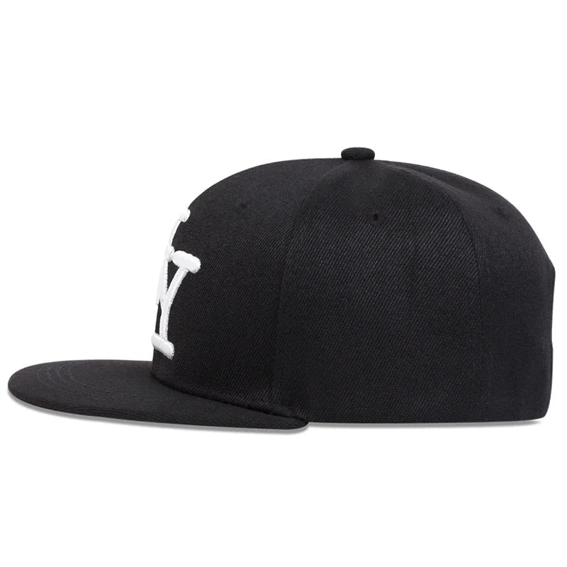 Letter Embroidered Hip-Hop Snapback