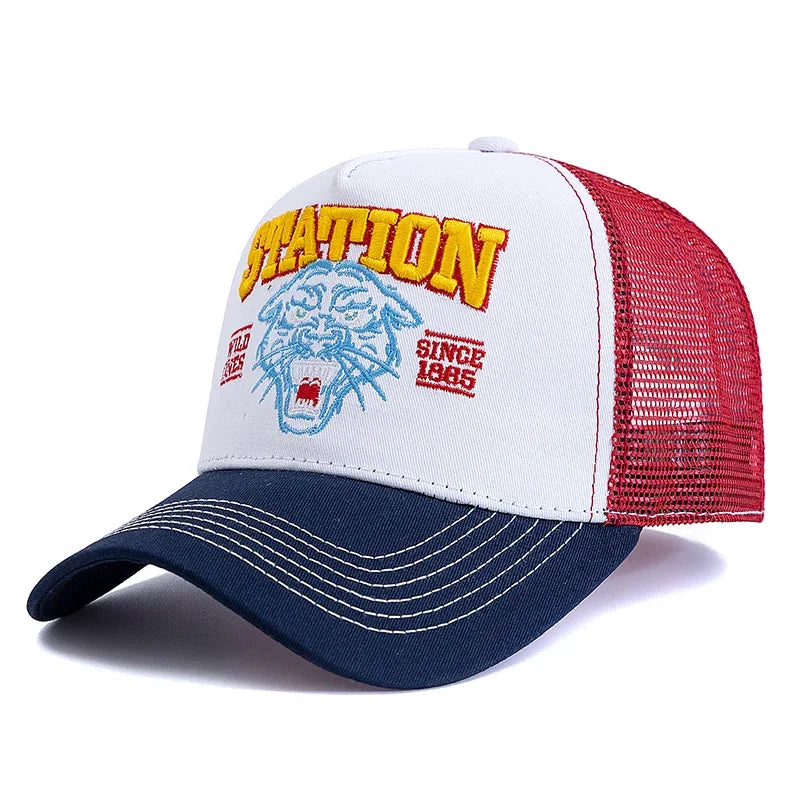 Tiger Head Trucker Cap