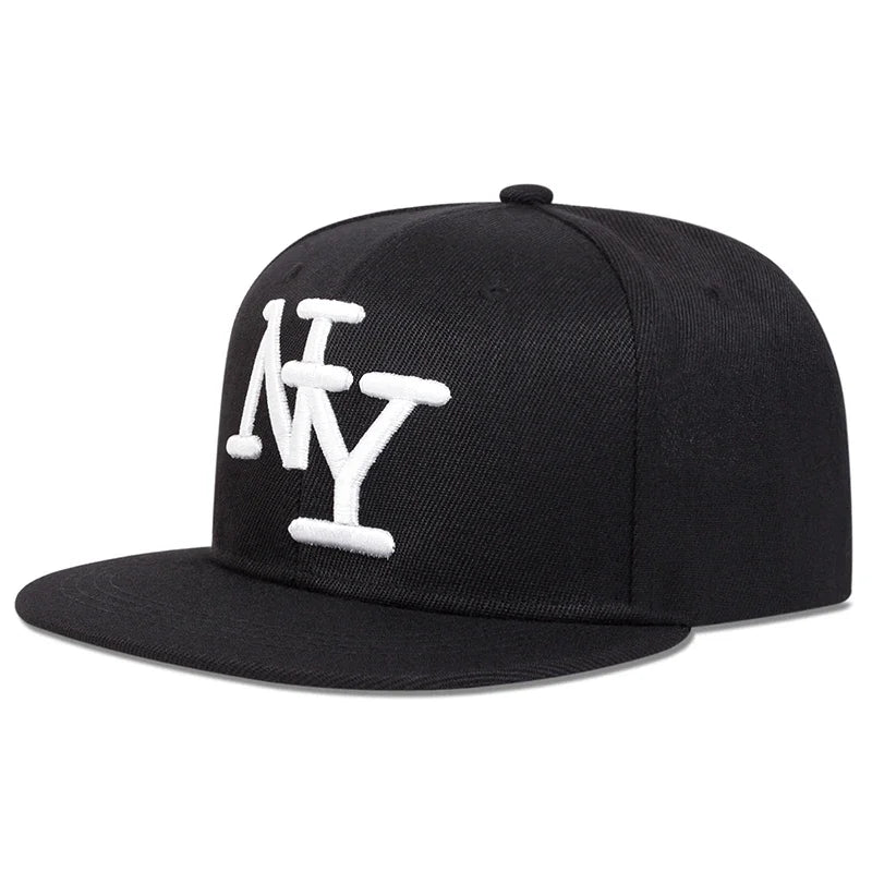 Letter Embroidered Hip-Hop Snapback
