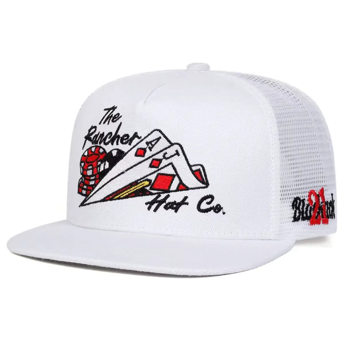 Poker Embroidered Mesh Snapback