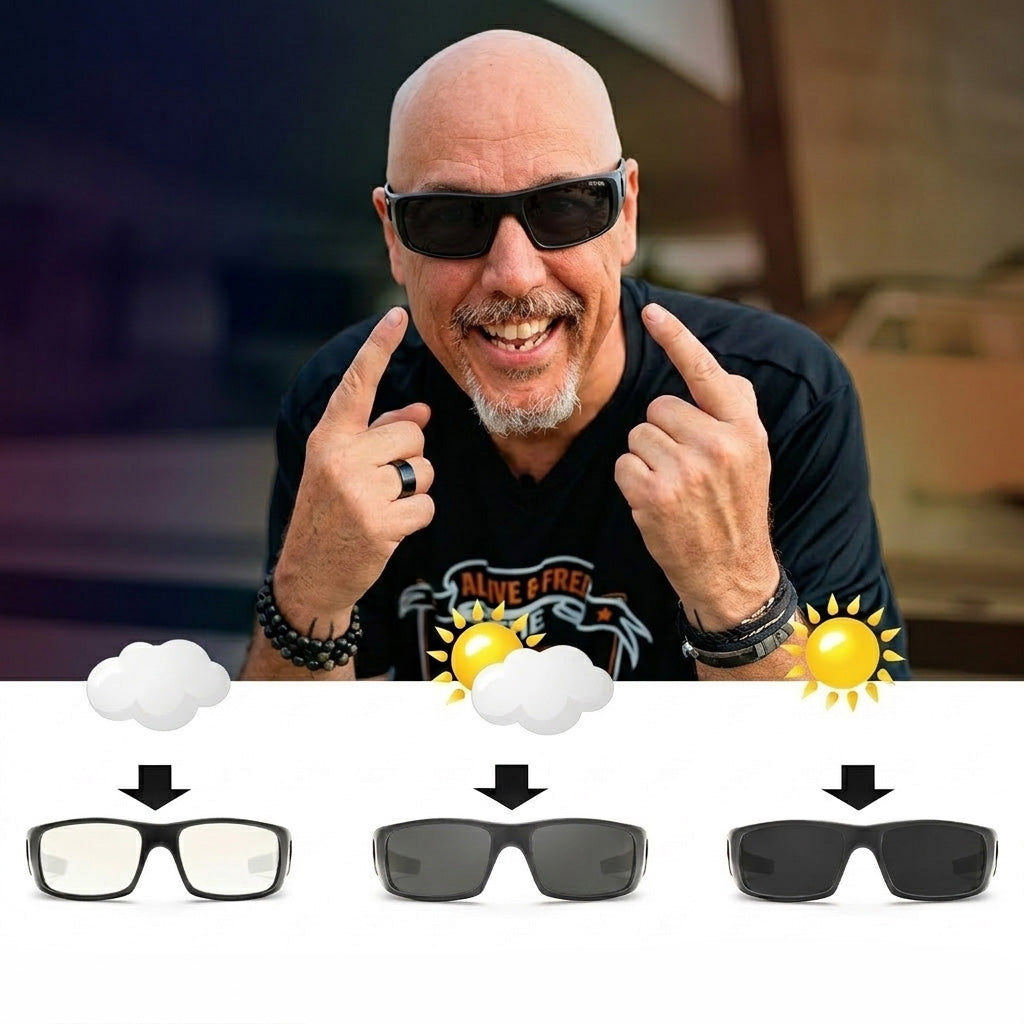 ShadowShift Photochromic Biker Sunglasses
